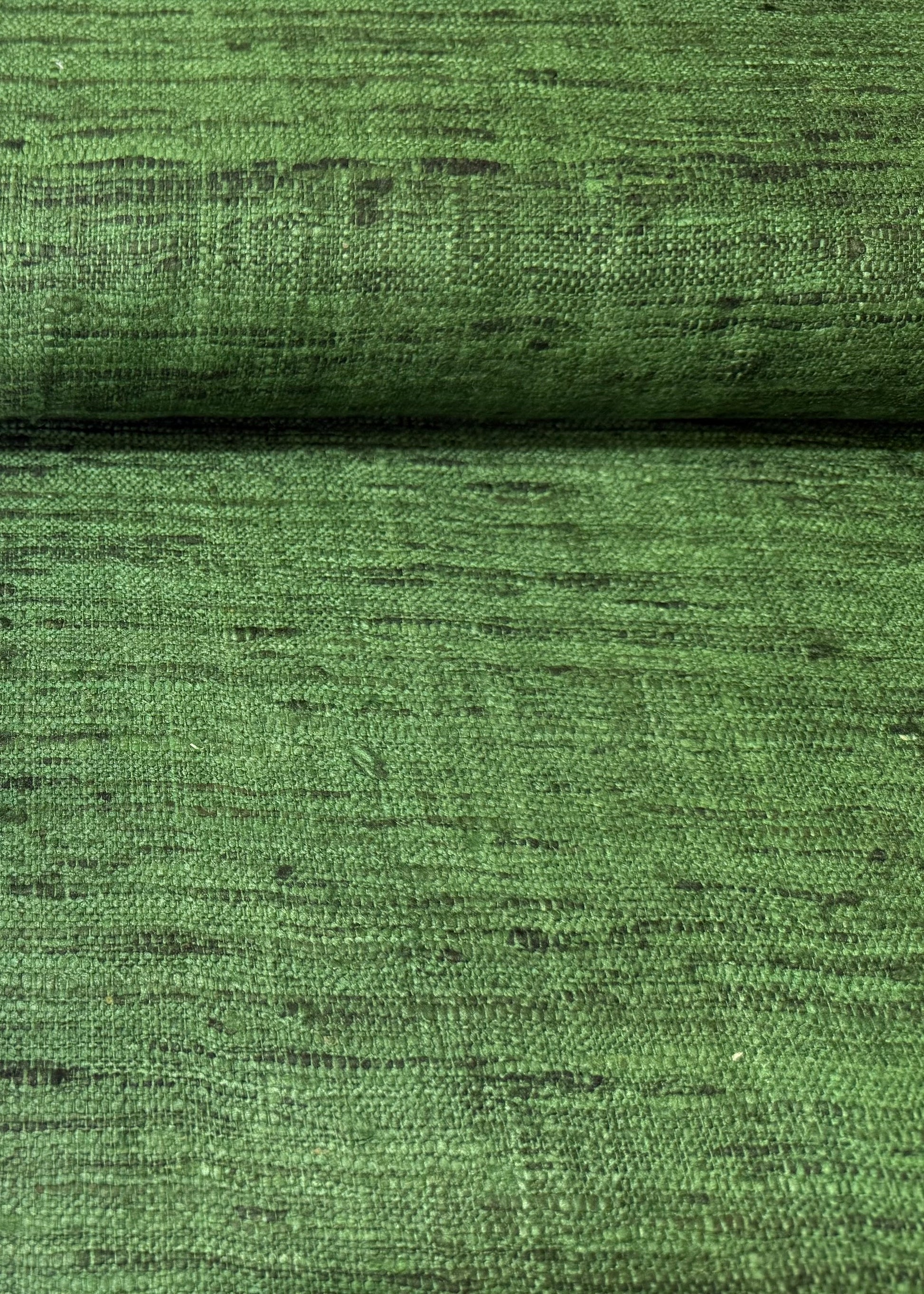 Tejido seda rústica verde musgo 