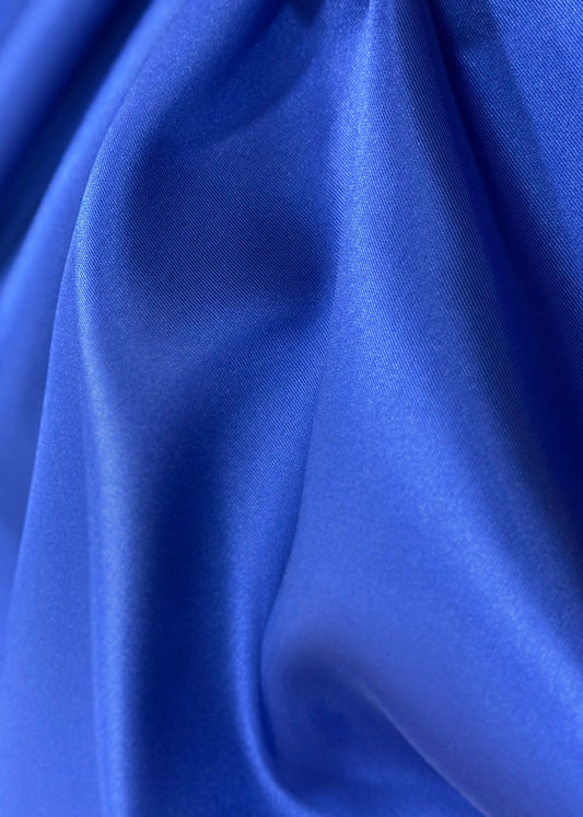 azul klein mikado liso tejido con cuerpo y volumen