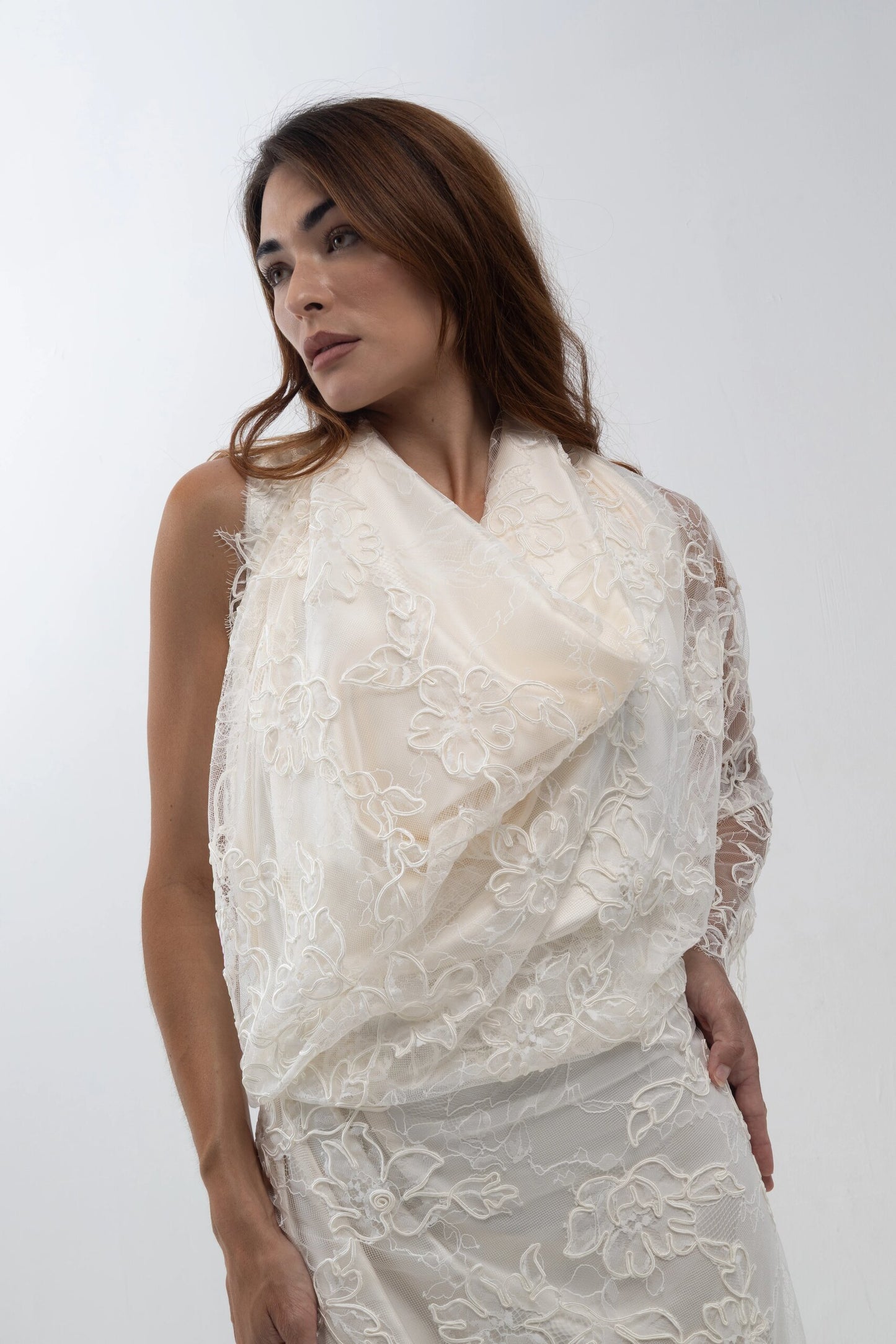 Rebrode Floral Grande - blanco - encaje novia