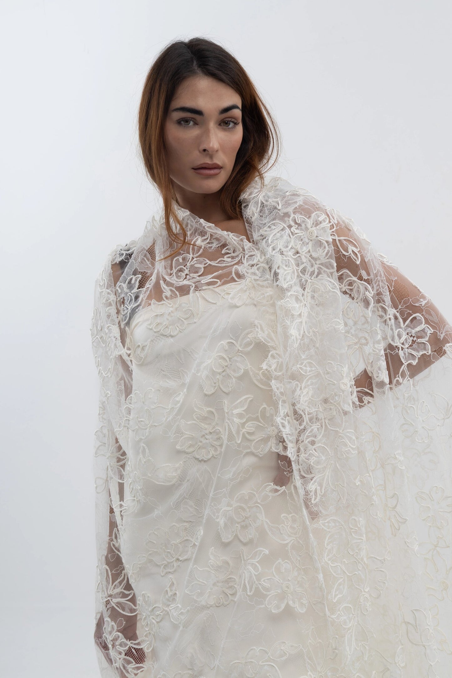 Rebrode Floral Grande - blanco - encaje novia