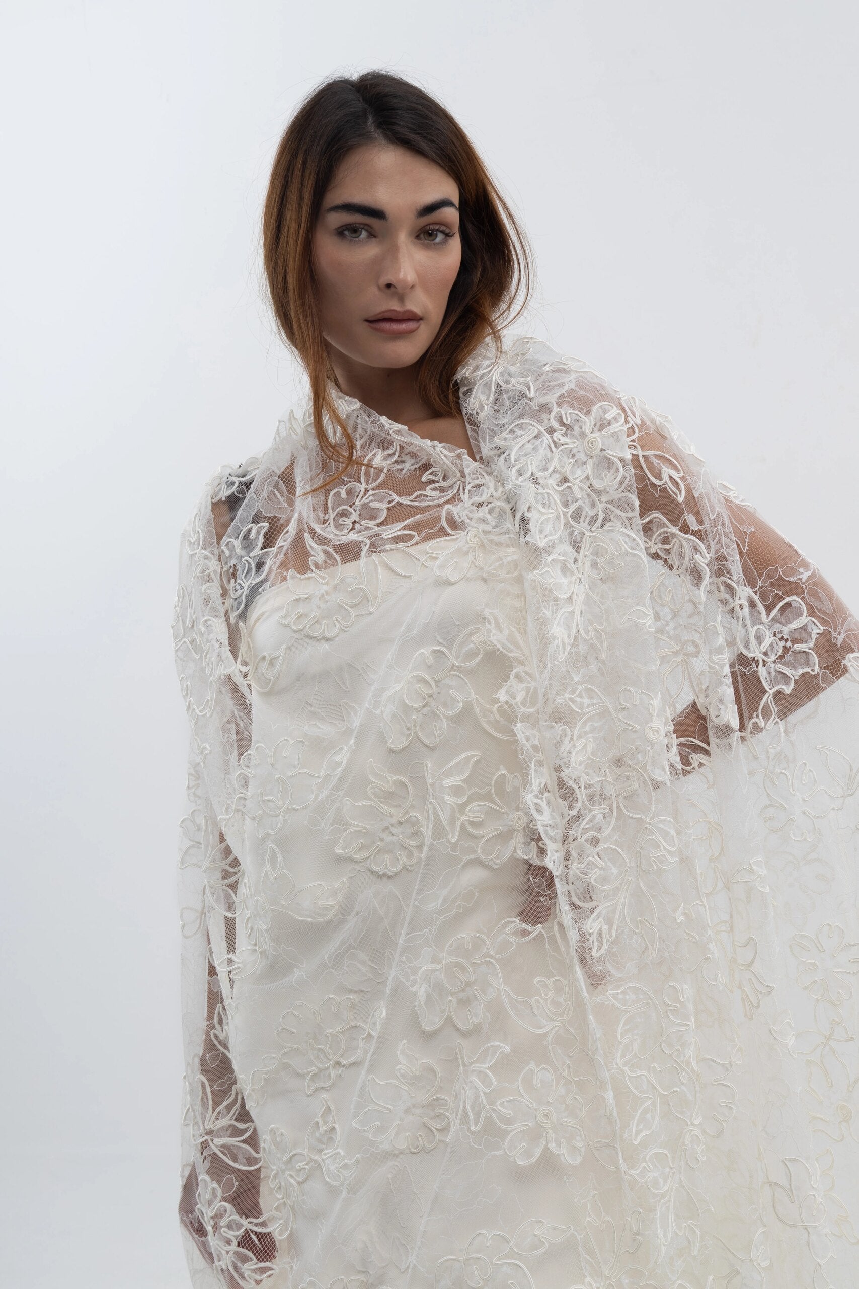 Rebrode Floral Grande - blanco - encaje novia