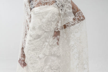 Rebrode Floral Grande - blanco - encaje novia