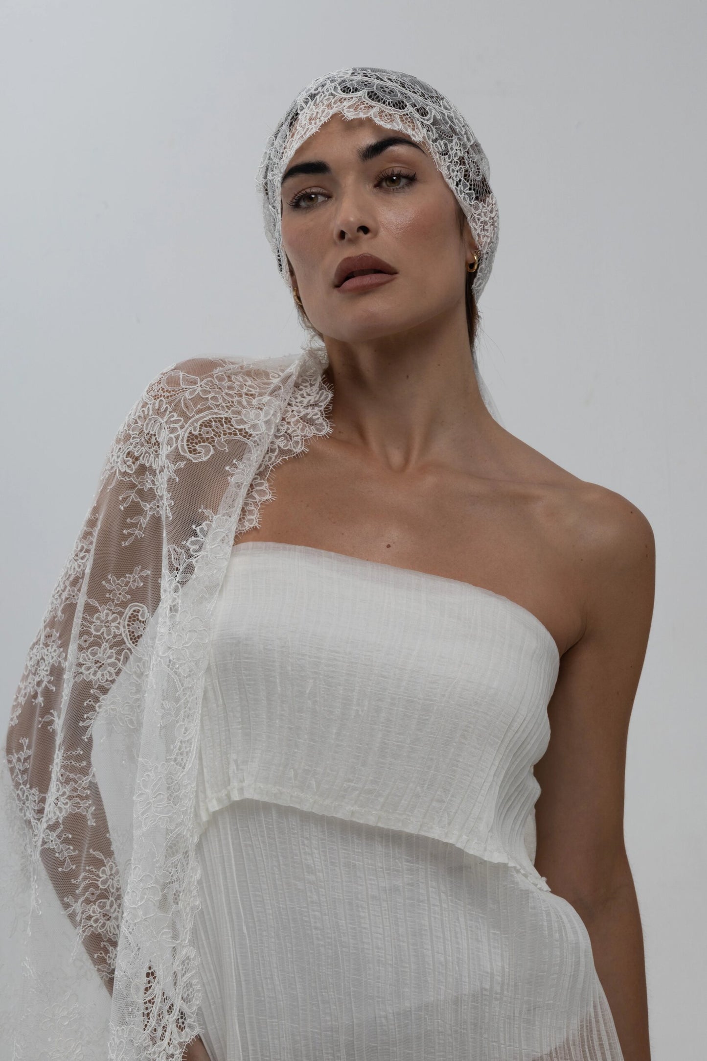 Rebrode Floral Pequeño - blanco - encaje novia