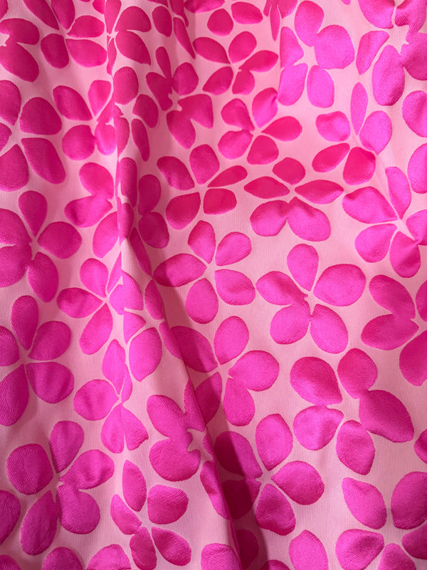 FLOR FUCSIA BROCADO ITALIANO
