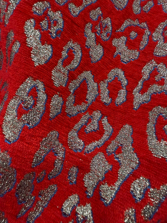 Tela paño de lana estampado leopardo dorado - Arte con Telas
