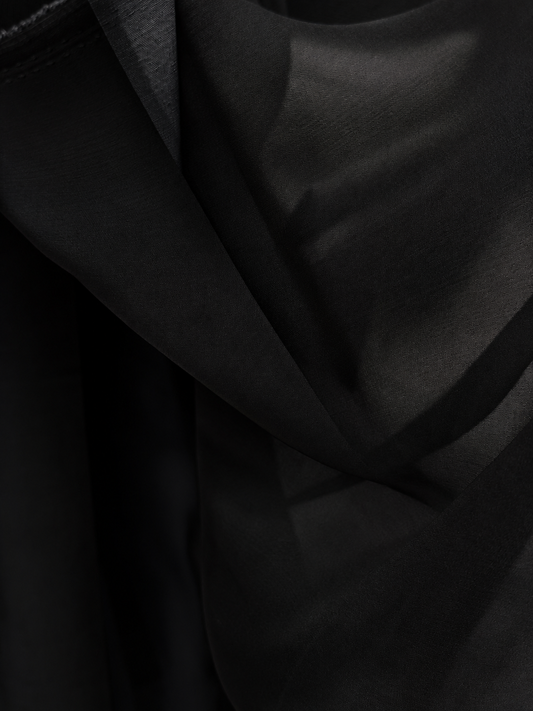 Negro Organza Seda