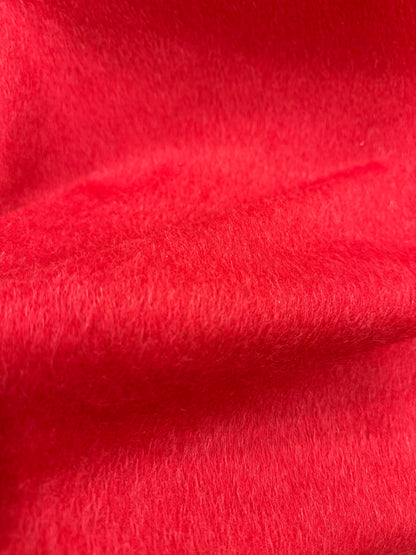 Tela paño de lana color rojo pasión - Arte con Telas