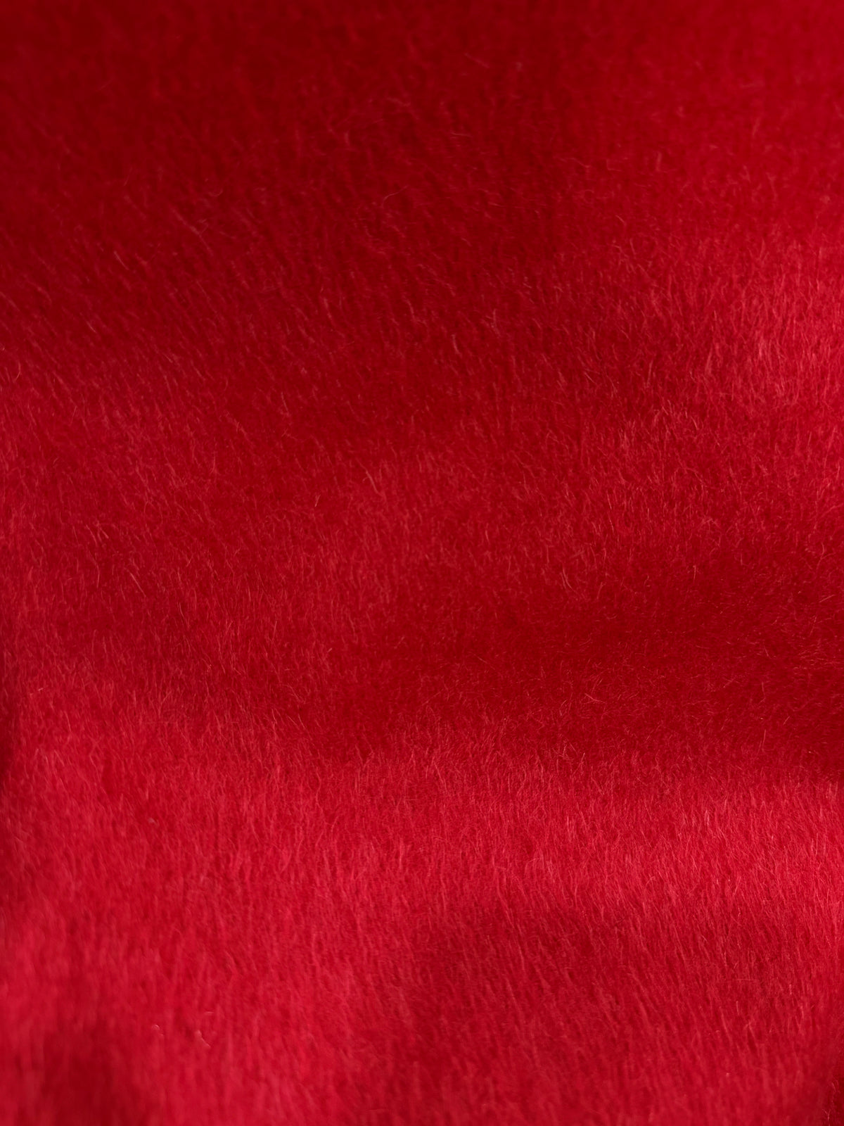 Vista de la caída del paño de lana rojo - Arte con Telas